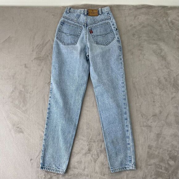 Z Cavaricci Jeans‎ Women 26 (Actual 24) Blue Acid Wash Rhinestone Button Fly VTG - Picture 16 of 16